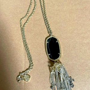Kendra Scott Large Tassel Necklace  Black
